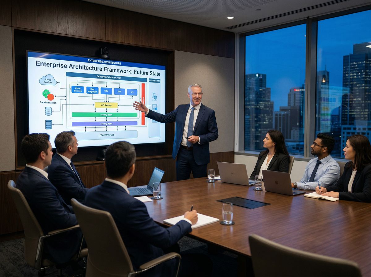 IT consulting team at work