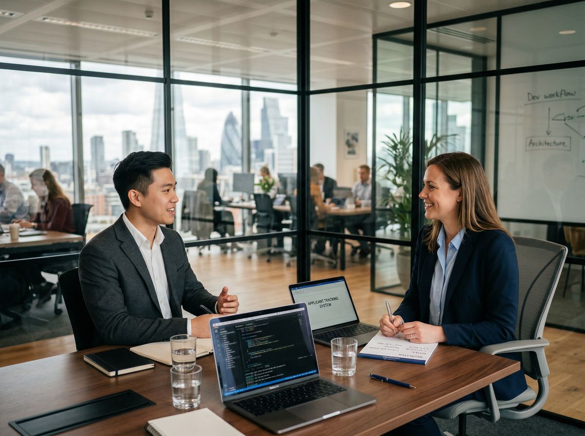 Professional reviewing IT talent opportunities